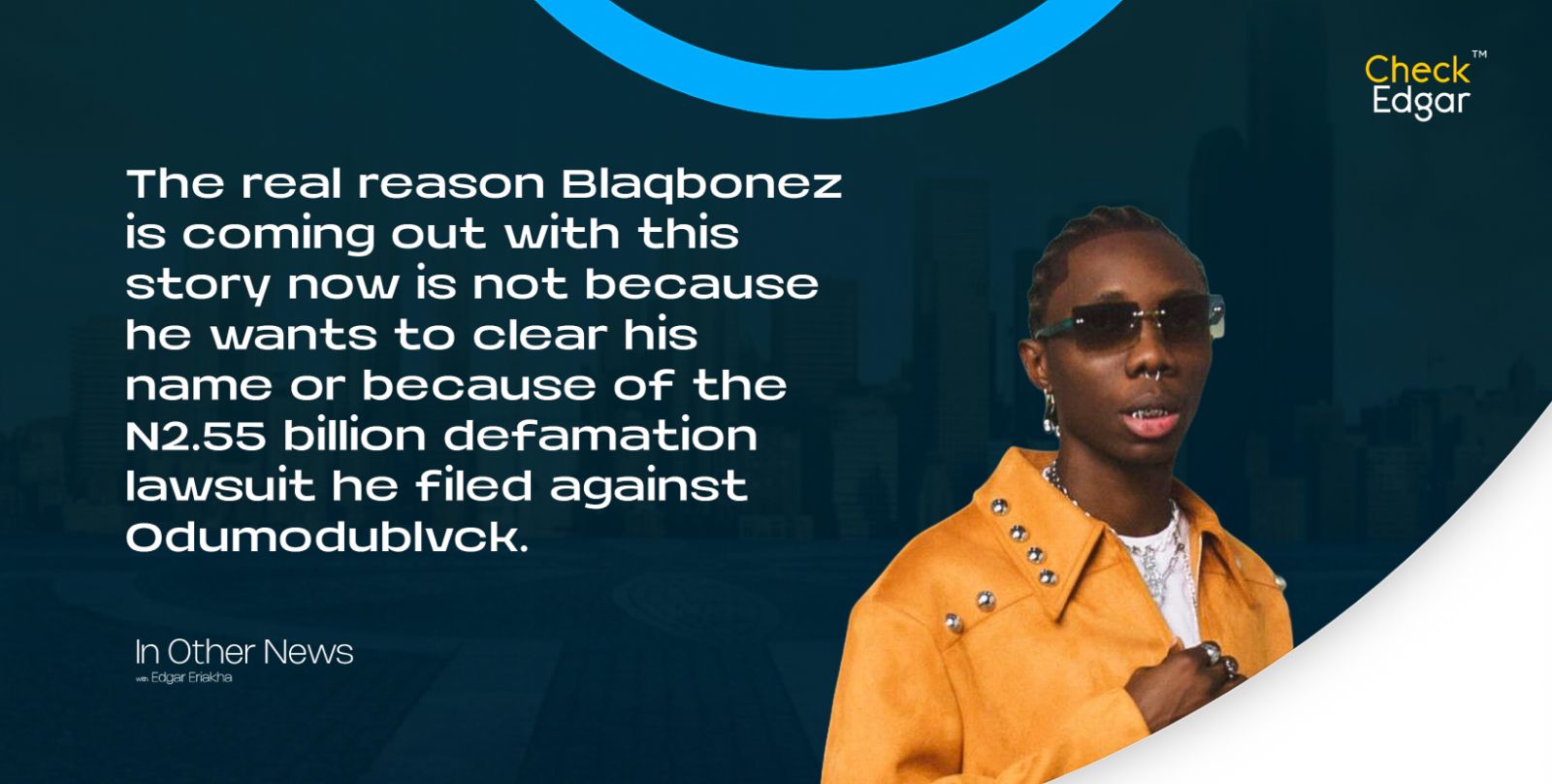 A close-up of Blaqbonez with braided hair and a serious expression.